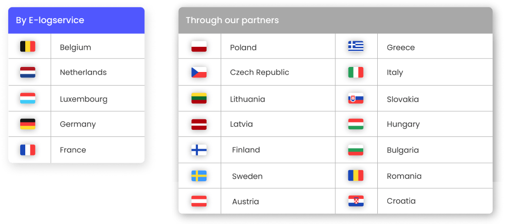 Different countries supported for cash on delivery (Europe)